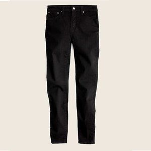 J. Crew "Curvy Toothpick" black denim jeans